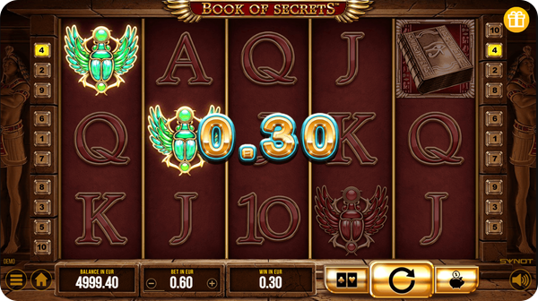 book of secrets synot slot