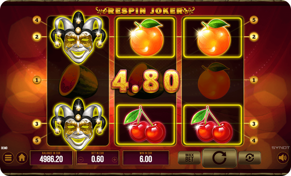 respin joker slot synot