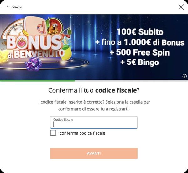 GiocoDigitale conferma codice fiscale