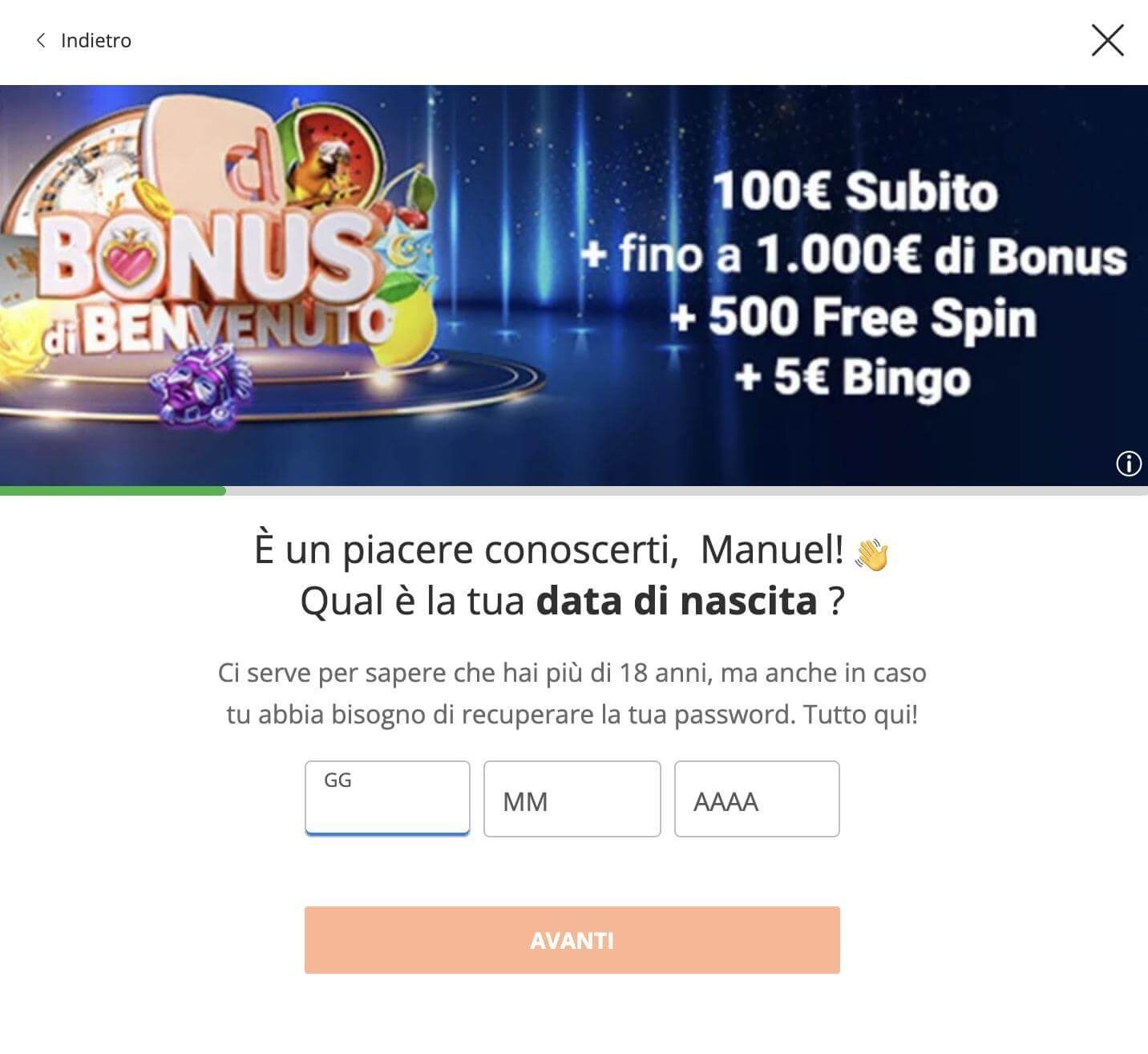 GiocoDigitale data di nascita