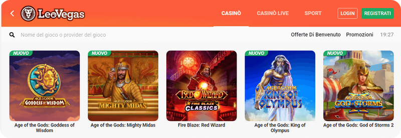 Scopri i Giochi con Jackpot LeoVegas e sfida la fortuna