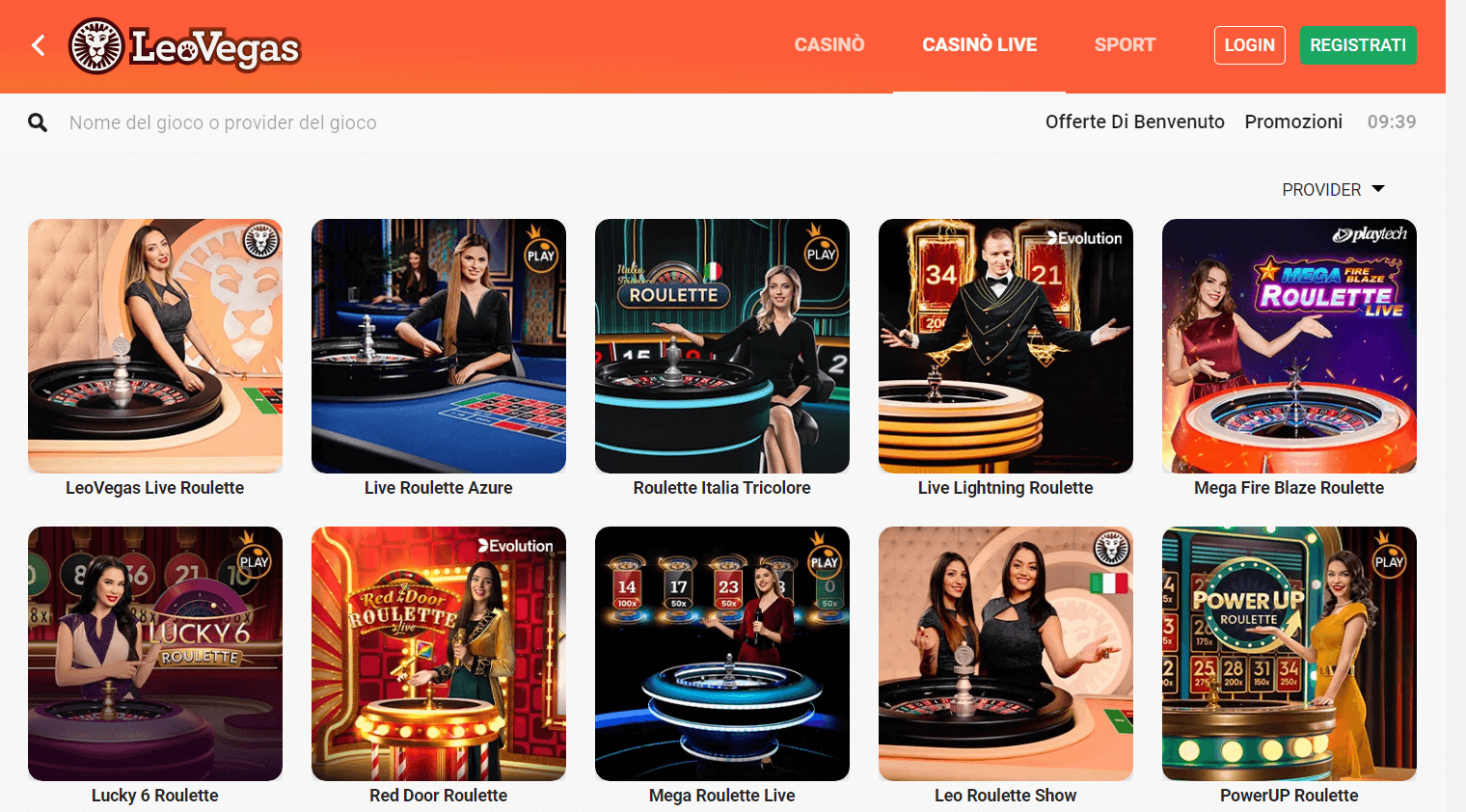 Scopri le Roulette Live LeoVegas e inizia a giocare
