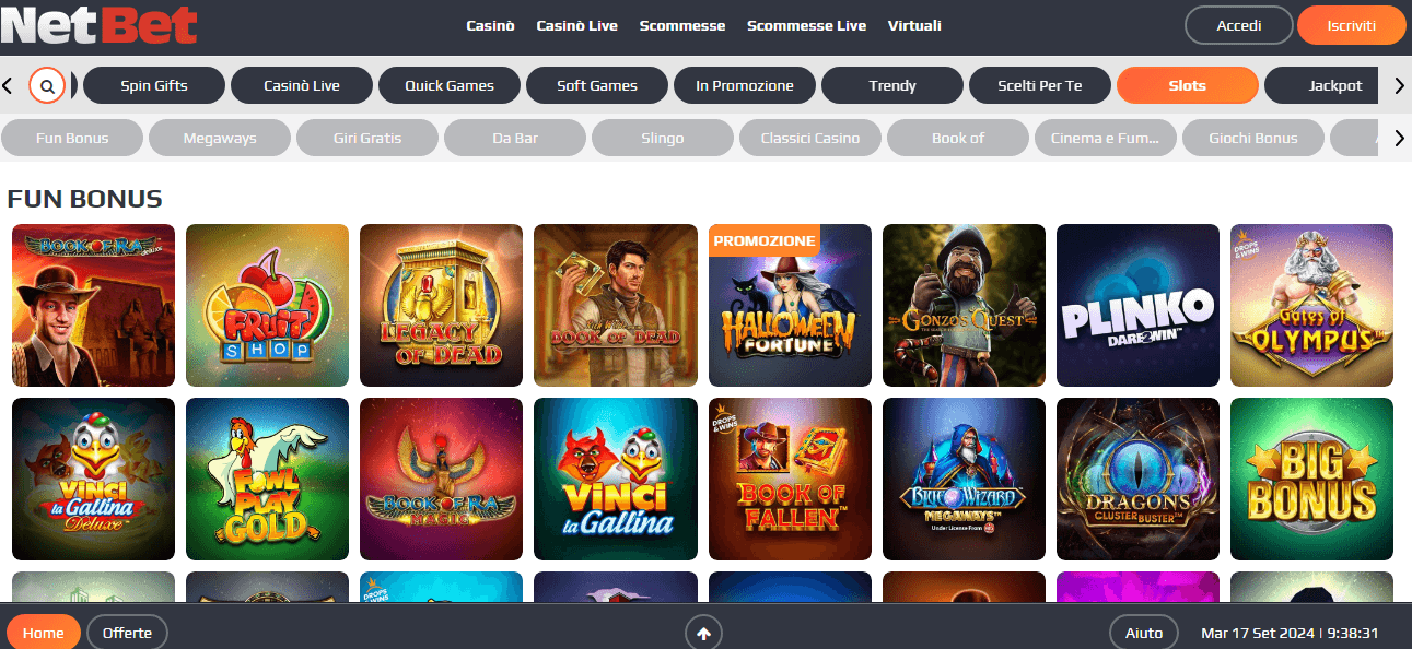 Scopri le slot più amate del momento su NetBet