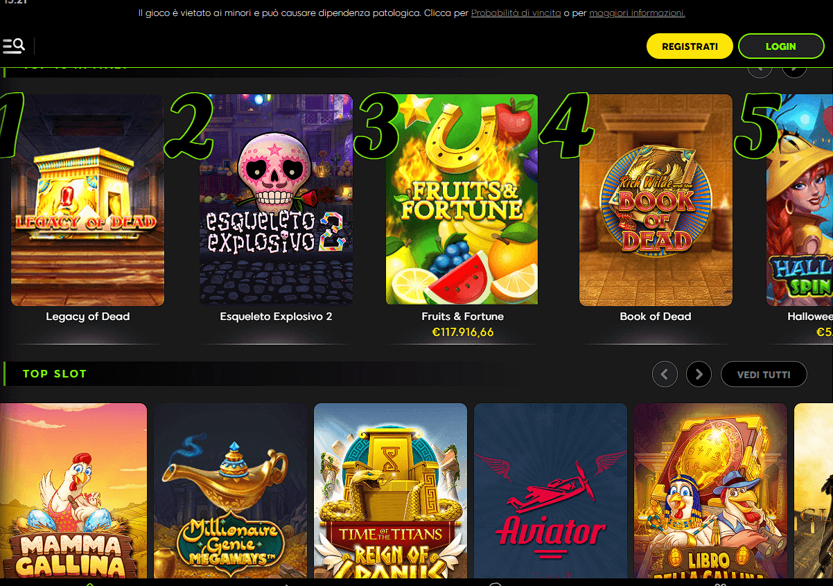 lista migliori slot 888 Casinò