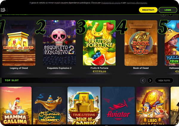 lista migliori slot 888 Casinò