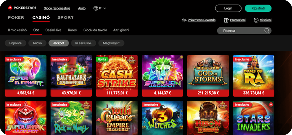 jackpot games pokerstars casino