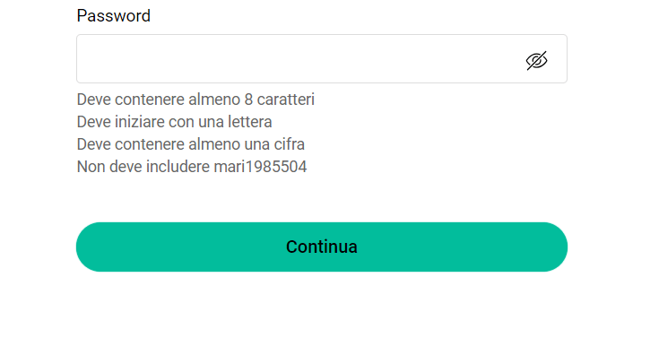 scelta password Pokerstars Casinò
