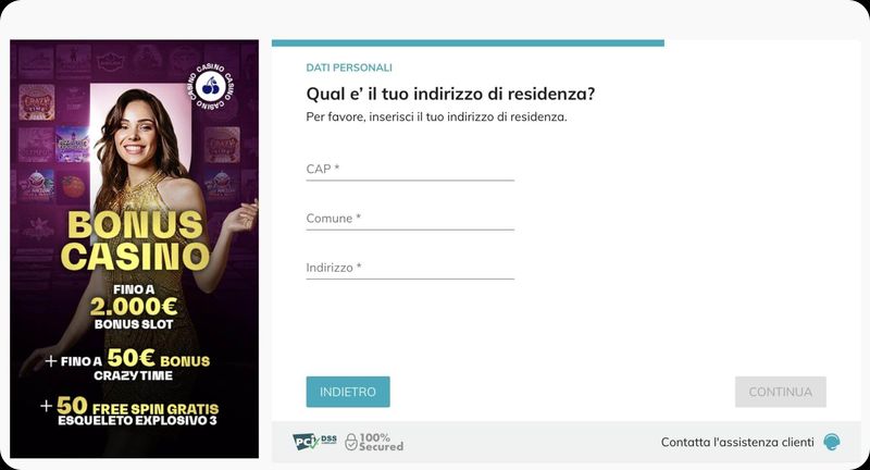 StarCasinò indirizzo di residenza