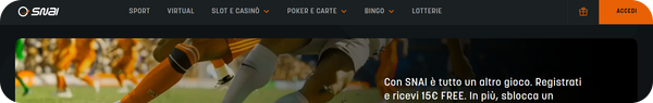 navigazione SNAI Casinò