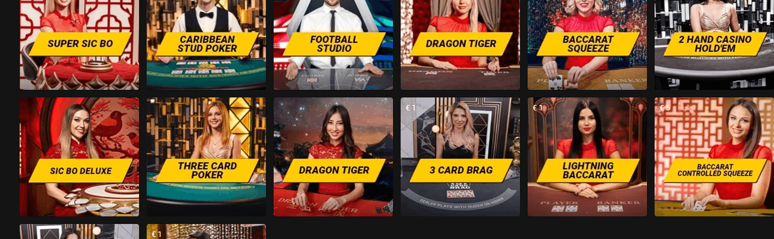 live baccarat su Bwin
