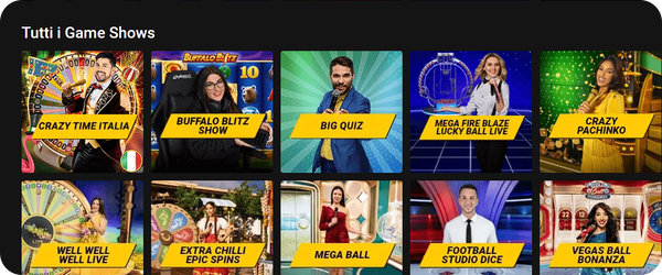 game shows su Bwin