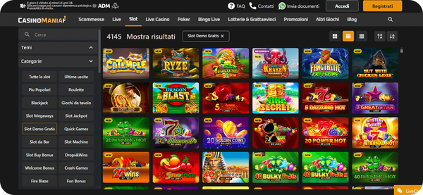 demo slot casinomania