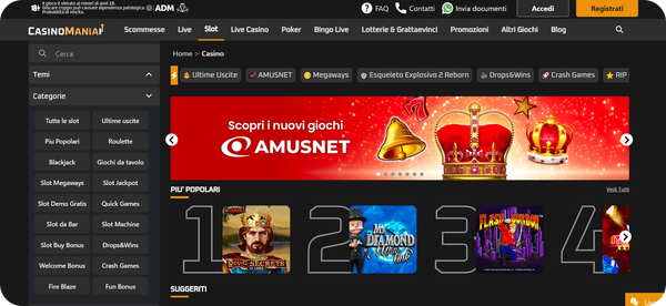 giochi slot casinomania