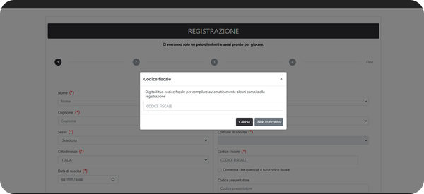 registrazione su casinomania