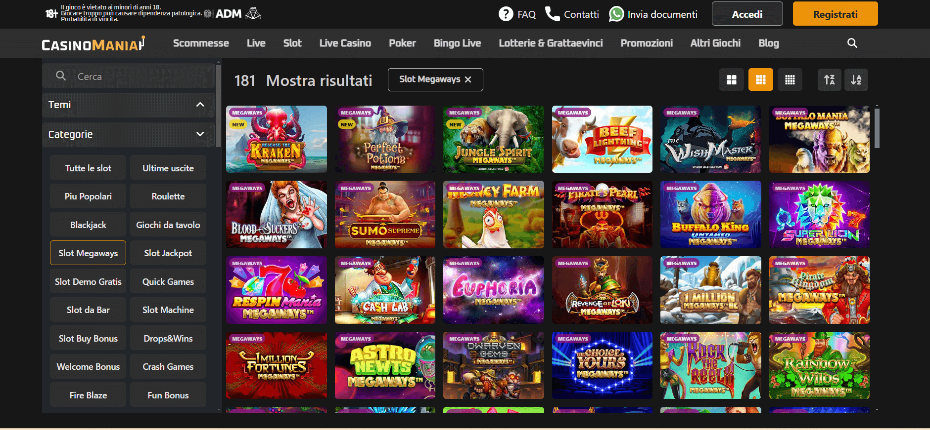 slot megaways casinomania