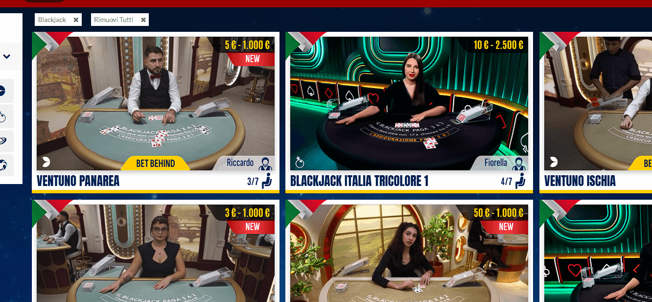 live blackjack su Starvegas