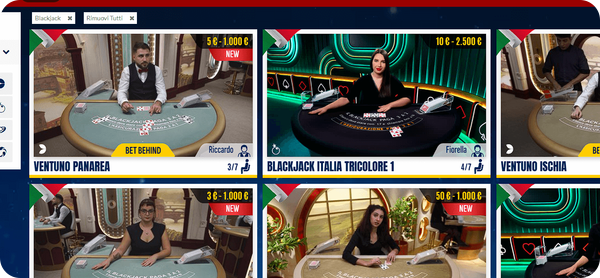 live blackjack su Starvegas