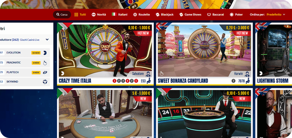 casinò live su Starvegas
