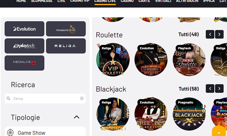 casinò live Netwin