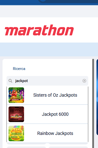 slot con jackpot su MarathonBet.it