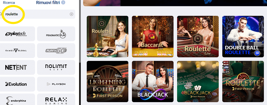 roulette su MarathonBet Casinò ITA