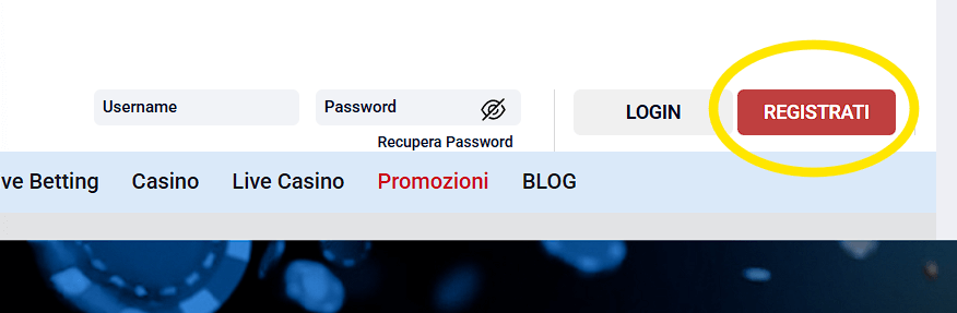 pagina di apertura di MarathonBet Casinò