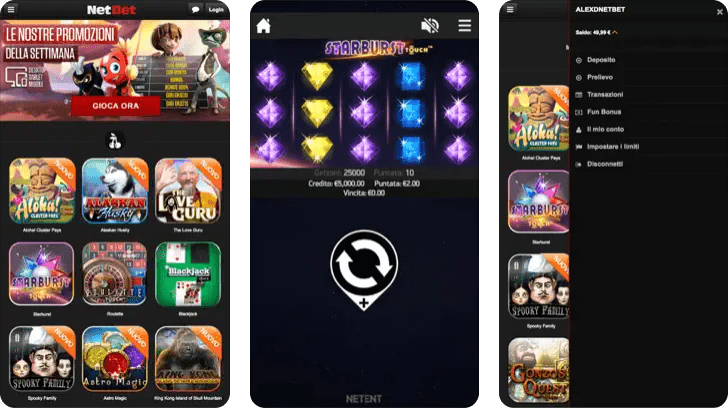 App casinò mobile NetBet