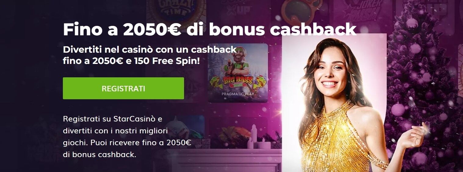 migliori bonus cashback casino