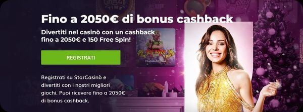 migliori bonus cashback casino