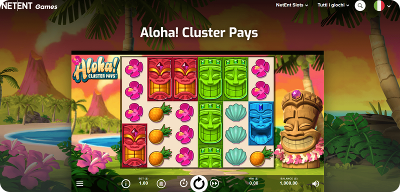 Aloha! Cluster Pays: scopriamo le funzionalità