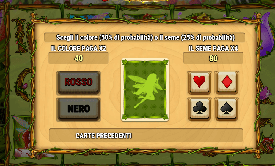 Enchanted Meadow Slot valori colori e carte