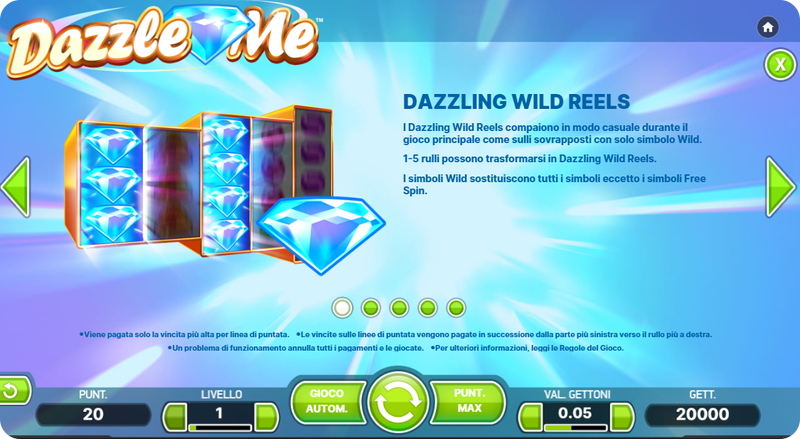Il simbolo Dazzling Wild di Dazzle Me