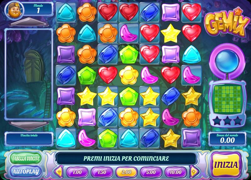 Gemix schermata di gioco principale