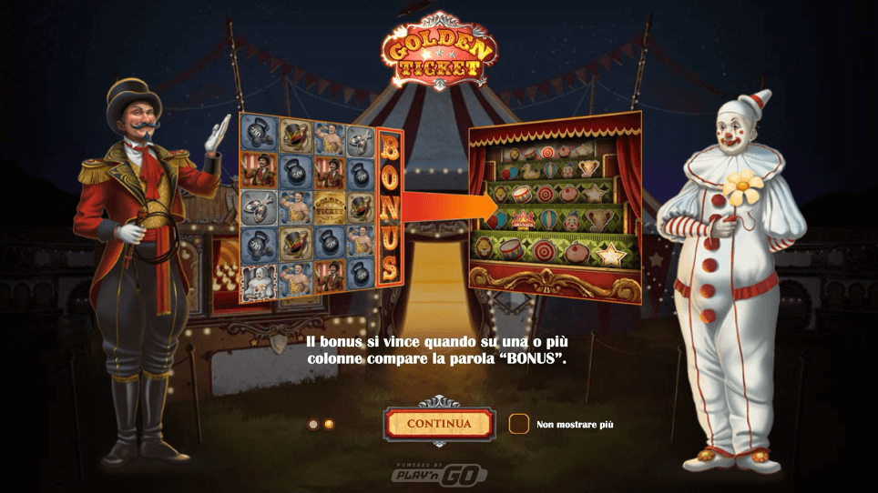 Golden Ticket raddoppio vincita