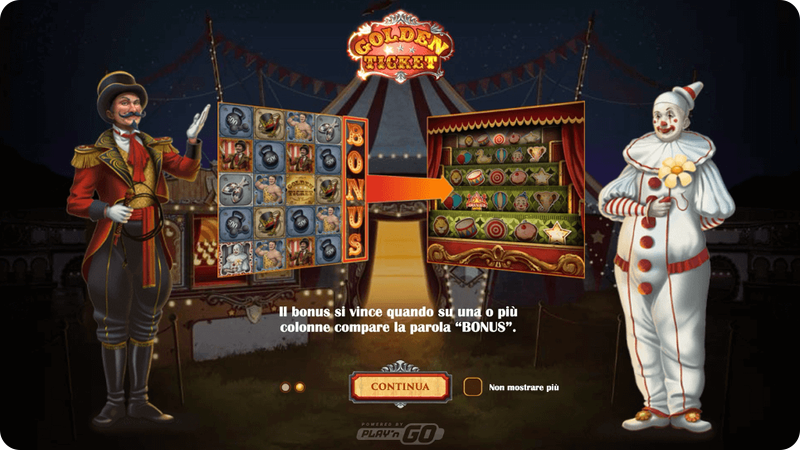 Golden Ticket raddoppio vincita