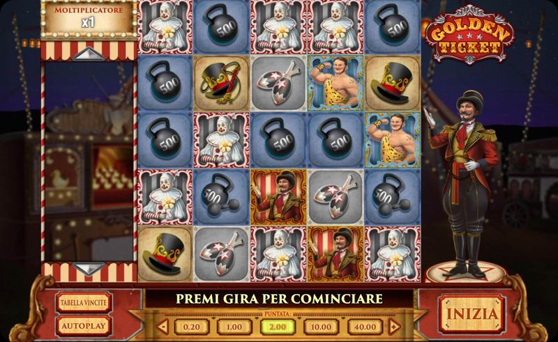 Golden Ticket schermata di gioco