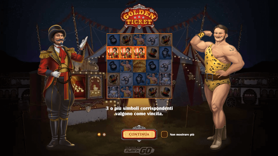 Golden Ticket linee di pagamento