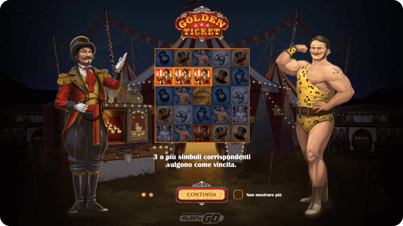Golden Ticket linee di pagamento