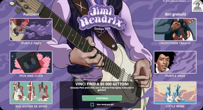 Jimi Hendrix raddoppio vincita