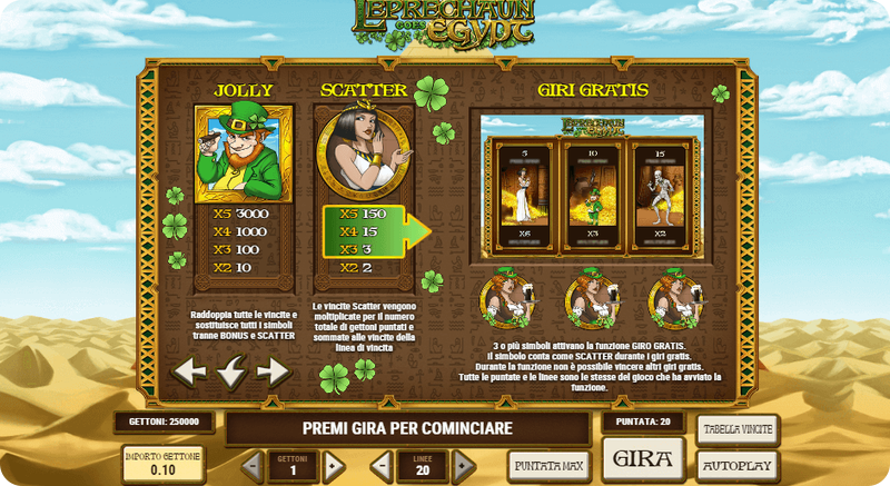 I simboli wild che puoi trovare su Leprechaun Goes Egypt