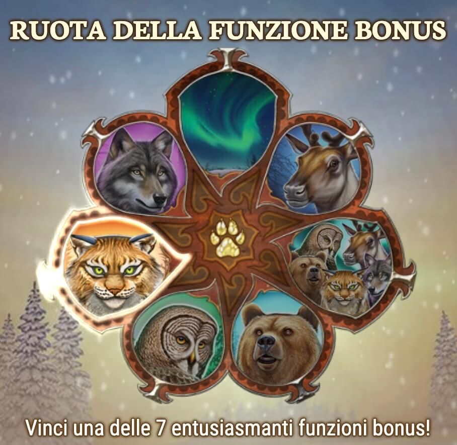 Wild North ruota della fortuna bonus