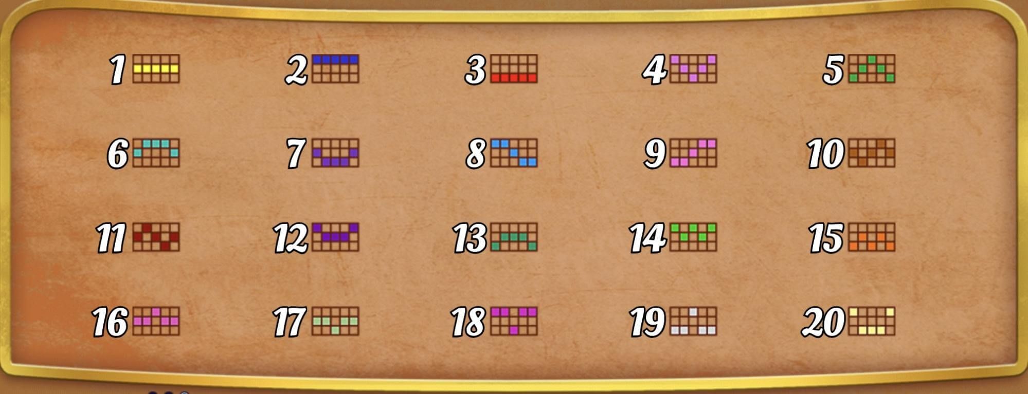 Wizard of Gems linee di pagamento