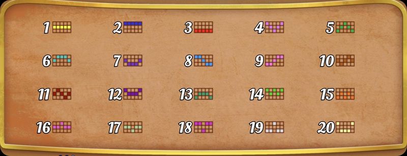 Wizard of Gems linee di pagamento