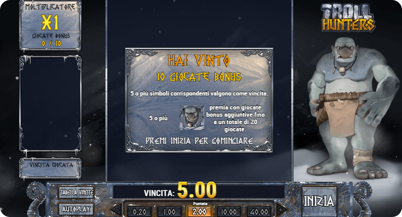Troll Hunters Slot come funzionano le giocate bonus