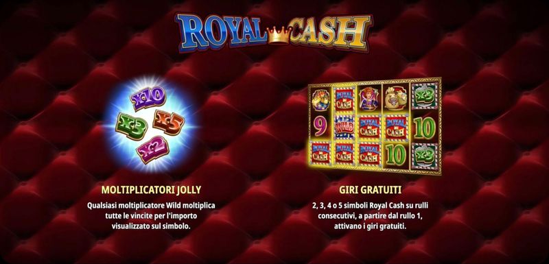 Royal Cash wild e giri gratuiti