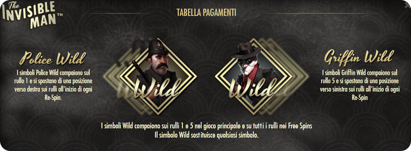The Invisible Man Slot simboli Wild