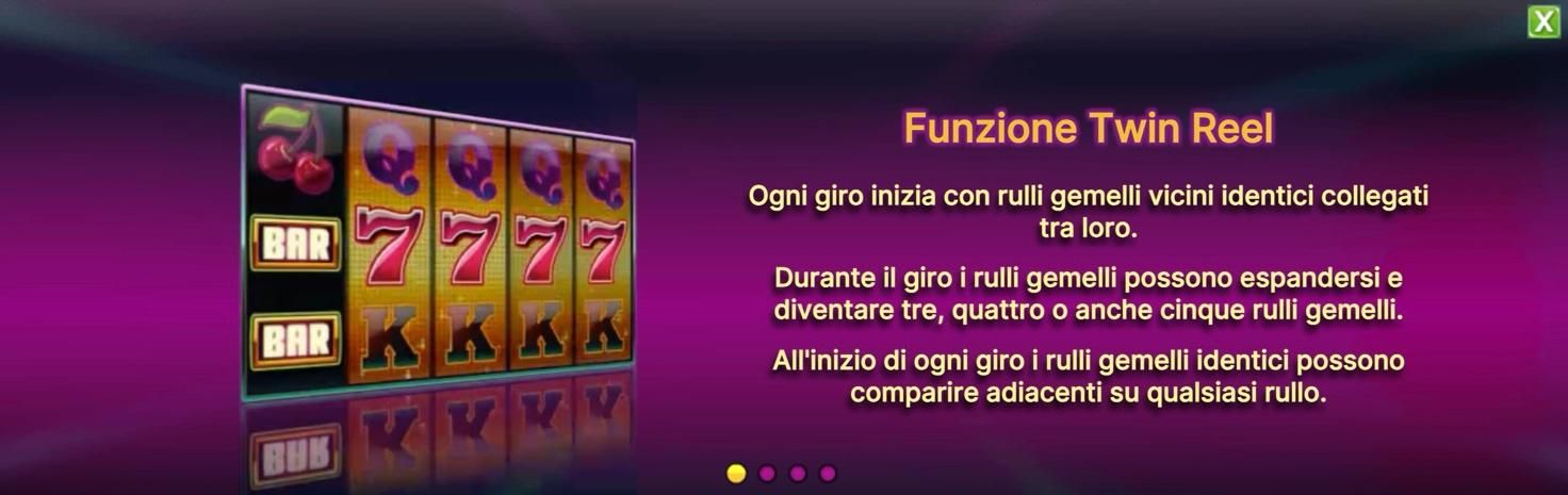 Twin Spin funzione Twin Reel