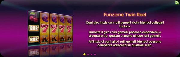Twin Spin funzione Twin Reel