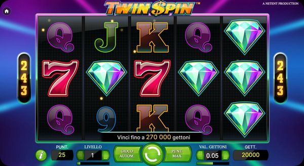 Twin Spin schermata di gioco principale