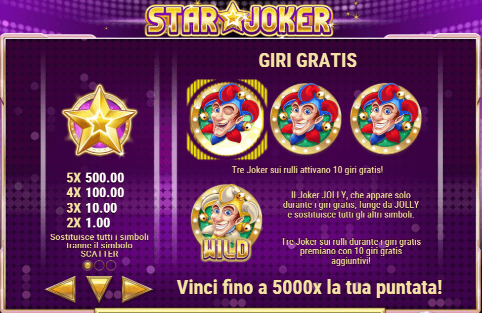 Star Joker Slot Online Simboli Speciali